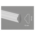 Profilo bianco cornice parete modanatura centimetri 30 extra resistente pronto all'uso spessore mm 15