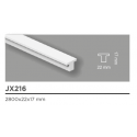 Mini veletta porta led per parete soffitto, doppio alloggio EXTRA RESISTENTE mm 22 x 17