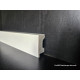 Battiscopa spessore mm 17 alto mm 38 colore bianco moderno e impermeabile.