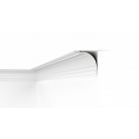 Profilo cornice angolare veletta molto grande, cm 17,5 x 17,5 bianco da verniciare
