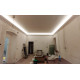 Profilo cornice porta led per soffitto di poliuretano cm 15, molto grande anche copri tubo alla vista MOLTYO GRANDE