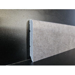 Battiscopa per pavimenti SPC in pvc espanso decoro antracite chiaro impermeabile di cm 7,5 
