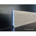 Battiscopa per pavimenti SPC in pvc espanso decoro Rovere chiaro maestrale impermeabile di cm 7,5