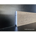 Battiscopa in pvc espanso decoro Rovere beige solano impermeabile di cm 7,5