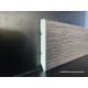 Battiscopa per pavimenti SPC in pvc espanso decoro Rovere grigio scuro maine impermeabile di cm 7,5