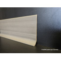 Battiscopa molto flessibile pvc colore grigio scuro alto cm 8 spessore con base mm 14