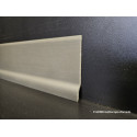 Battiscopa molto flessibile pvc colore grigio SCURO alto cm spessore con base mm 7