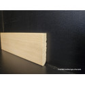 Battiscopa basso in legno massello bordo quadro altezza cm 3 spessore mm 10 finitura grezza moderna