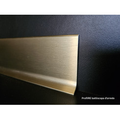 Battiscopa in vero allumiion effetto oro spazzolato extra resistente