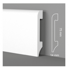 Battiscopa zoccolino semi flessibile impermeabile alto mm 75 diverse finiture stesso prezzo