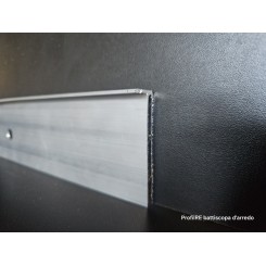 Base profilo filo muro battiscopa interno muro in alluminio per battiscopa