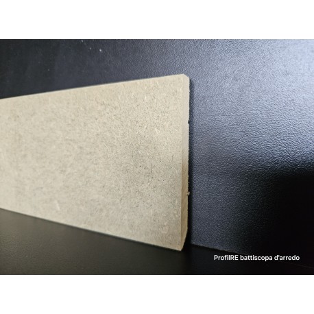 Battiscopa grezzo hdf moderno di cm 8 squadrato