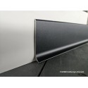 Battiscopa in alluminio nero opaco di 6 cm in altezza spessore mm 10