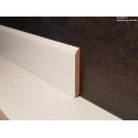 Lotto unico di battiscopa zoccolino legno massello bianco 58 mm centimetri bordo tondo spessore mm 10