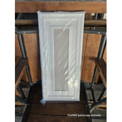 Pannello boiserie bianco tinteggiabile in duro polimero e cartongesso cm 55 x 25