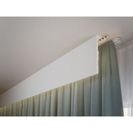 Profilo veletta copri tenda porta led cm 15,5