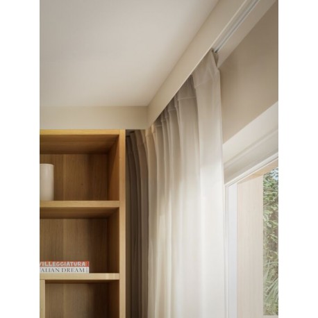 Veletta copri tenda con possibilità di alloggio led cornice profilo da verniciare cm 9,5