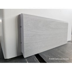 Battiscopa per pavimenti SPC in pvc espanso decoro tramontana impermeabile di cm 7,5