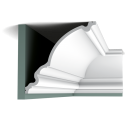 Profilo cornice angolare veletta molto grande, cm 26,6 x 27,1 diagonale cm 37,5 bianco da verniciare