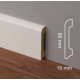 Battiscopa bianco ral 9016 bordo tondo 8 cm resistente e impermeabile sepssore mm 15