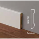 Battiscopa bianco ral 9016 bordo quadro 8 cm resistente e impermeabile sepssore mm 14