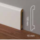 Battiscopa bianco ral 9016 bordo tondo 10 cm resistente e impermeabile sepssore mm 15