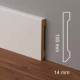 Battiscopa bianco ral 9016 bordo quadro 10 cm resistente e impermeabile sepssore mm 14