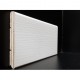 Decoro bianco matrix su coprifilo porta 