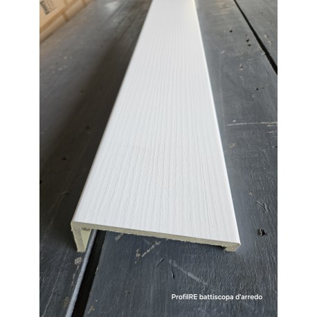 Coprifilo mostrina porta con aletta bianco matrix
