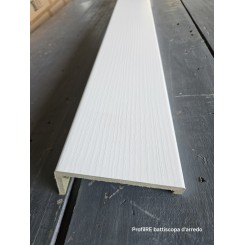 Coprifilo mostrina porta con aletta bianco matrix