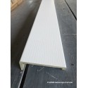 Coprifilo mostrina porta piatto con aletta, largo 9,3 cm in Hdf pellicolato bianco MATRIX