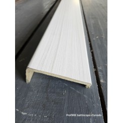 Coprifilo mostrina porta con aletta palissandro bianco effetto matrix