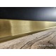 Battiscopa in vero allumiion effetto oro spazzolato extra resistente alto cm 6 uno zoccolino oro molto brillante