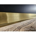 Battiscopa in vero alluminio effetto ottone oro brillante spazzolato alto cm 6