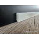 Battiscoipa HDF anti umidità basso, di 4 cm con spessore mm 12 verniciato ral 9016