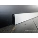 Battiscopa zoccolino basso alluminio finitura argento spazzolato altezza cm 4 spessore cm 1