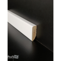 Battiscopa di 4 centimetri bianco ral 9010 impiallacciato basso moderno 13 mm