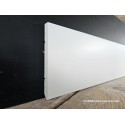 Battiscopa HDF anti umidità extra resistente bordo quadro altezza cm 10 spessore mm 9 verniciato ral 9010 slim