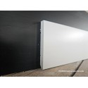 Battiscopa HDF anti umidità extra resistente bordo quadro altezza cm 10 spessore mm 12 verniciato ral 9010 slim
