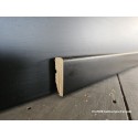Battiscopa NERO di 4 cm verniciato impiallacciato basso moderno spessore mm 13
