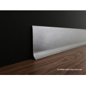 Battiscopa alluminio grigio antico altezza 6 cm spessore mm 10 sgusciato
