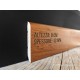 Battiscopa Iroko cm 8 impiallacciato bordo tondo spessore mm 13 verniciato
