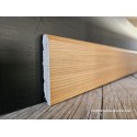 Battiscopa Larice cm 8 impiallacciato bordo tondo spessore mm 13 verniciato