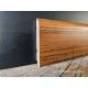 Battiscopa zoccolino Teak impiallacciato bordo tondo alto 8 cm e spessore mm 13