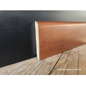 Battiscopa tinto noce chiaro di 8 cm impiallacciato bordo tondo spessore 13 mm