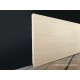 Battiscopa cm 20 moderno bordo quadro a fascia murale in legno massello grezzo non verniciato.