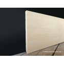 Battiscopa di cm 15 bordo quadro moderno in legno massello da verniciare