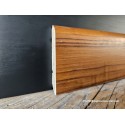 Battiscopa Teak impiallacciato bordo tondo alto 8 cm e spessore mm 10