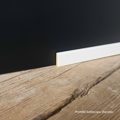 Battiscopa molto slim 2 cm spessore mm 5 bianco ral 9016 limited edition