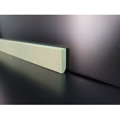 Battiscopa slim 4 cm in mdf alta densità bordo quadro idrofugo spessore mm 9